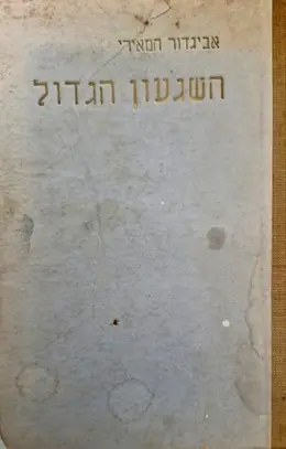 עטיפת הספר השגעון הגדול