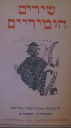 עטיפת הספר שירים הומיריים
