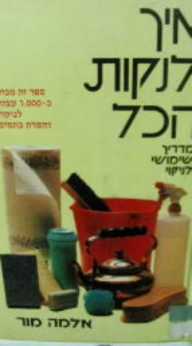 עטיפת הספר איך לנקות הכל