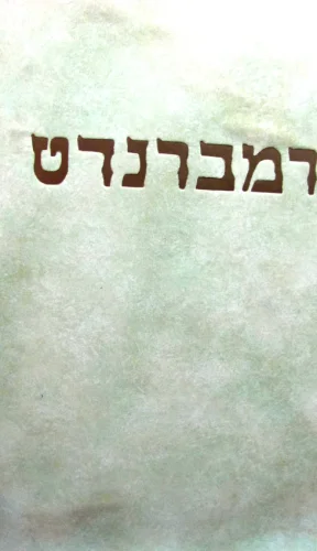עטיפת הספר רמברנדט תולדות רמברנדט באור יחסיו ליהודים וליהדות