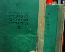 עטיפת הספר פרקים בתולדות תנועת הפועלים היהודית עד 1905 2 כרכים