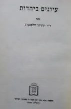 עטיפת הספר עיונים ביהדות