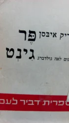 עטיפת הספר פר גינט