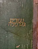 עטיפת הספר נעורים בגרמניה