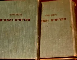 עטיפת הספר הערומים והמתים-2 כרכים-מהדורה ראשונה