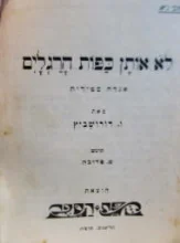עטיפת הספר לא אותן כפות הרגלים