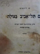 עטיפת הספר עם תל אביב בגולה
