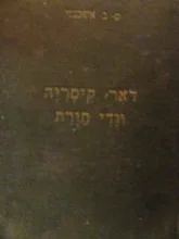 עטיפת הספר דאר קיסריה וודי חורת