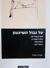 עטיפת הספר על גבול השיגעון פסיכואנליזה פסיכיאטריה ופסיכוזה באמריקה