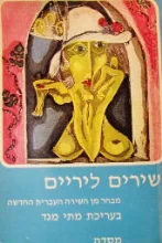 עטיפת הספר שירים ליריים 1900-1970