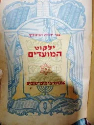 עטיפת הספר ילקוט המועדים ב אונזערע ימים טובים ב