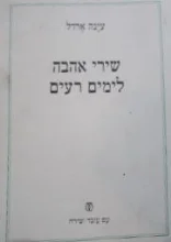 עטיפת הספר שירי אהבה לימים רעים