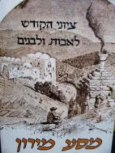 עטיפת הספר מסע מירון עם תמונות ציוני הקודש