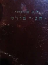 עטיפת הספר חגי מורט