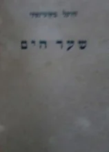 עטיפת הספר שער הים