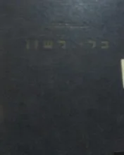 עטיפת הספר בלי לשון