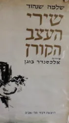 עטיפת הספר שירי העצב הקורן