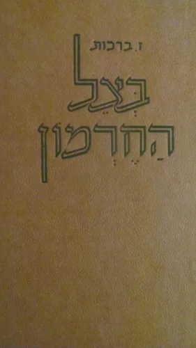 עטיפת הספר בצל החרמון
