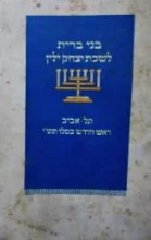 עטיפת הספר בני ברית לשכת דוד ילין מס 1830
