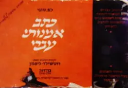 עטיפת הספר כתב עברי אמנותי