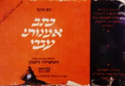 עטיפת הספר כתב עברי אמנותי