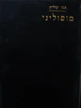 עטיפת הספר מוסוליני