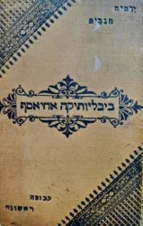 עטיפת הספר ביבליותיקה אחיאסף קבוצה ראשונה ירמיה הנביא