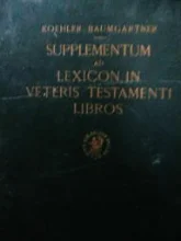 עטיפת הספר supplementum ad lexicon in veteris testamenti libros