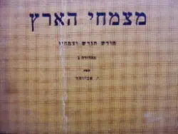 עטיפת הספר מצמחי הארץ חודש חודש וצמחיו