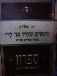 עטיפת הספר מעשים שהיו כך היו