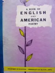 עטיפת הספר ילקוט שירה אנגלית ואמריקאית a book of english and american poetry