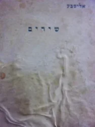 עטיפת הספר שירים-מהדורה ראשונה