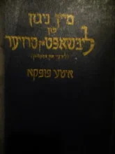 עטיפת הספר מיין ניגון פון ליבשאפט און טרויער לידער און פאעמען.