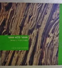 עטיפת הספר חומר ללא חומר אמנות הנייר בישראל