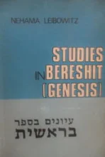 עטיפת הספר studies in bereshit genesis