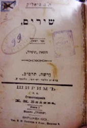 עטיפת הספר ביבליותיקה עברית לכל בית בישראל שירים/ חזיונות ומנגינות