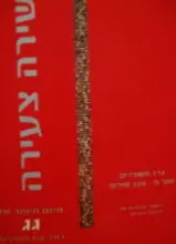 עטיפת הספר שירה צעירה מיזם מיוחד של גג כתב עת לספרות
