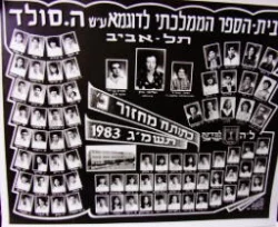עטיפת הספר תמונת מחזור בית הספר הממלכתי לדוגמא עש הנרייטה סולד תל אביב כתות ח מחזור נ תשמג