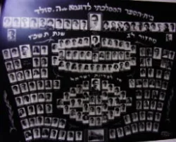 עטיפת הספר תמונת מחזור בית הספר הממלכתי לדוגמא עש הנרייטה סולד תל אביב מחזור לג שנת תשכב