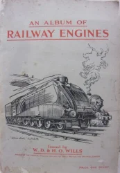 עטיפת הספר an album of railway engines-אלבום מדבקות מנועי הרכבות של ווילס