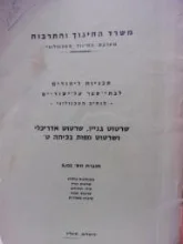 עטיפת הספר שרטוט בניין שרטוט אדריכלי ושרטוט מפות בכיתה ט חוברת מס 6/02