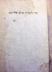 עטיפת הספר חיי לסריו איש טורמס תלאותיו והצלחותיו