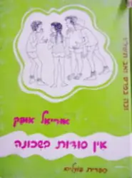 עטיפת הספר אין סודות בשכונה