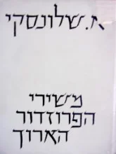 עטיפת הספר משירי הפרוזדור הארוך-חתום