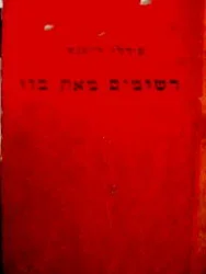 עטיפת הספר רשומים מאת בוז
