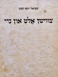 עטיפת הספר צווישן אלט און ניי