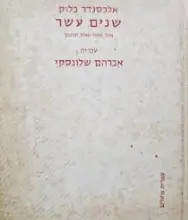 עטיפת הספר שנים עשר אחד מקור ואחד תרגום-דו לשוני רוסית עברית