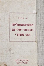 עטיפת הספר הפסיכואנאליזה והמטריאליזם ההיסטורי