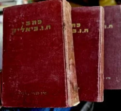 עטיפת הספר כתבי חיים נחמן ביאליק 3 כרכים