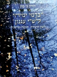 עטיפת הספר בדמי ימיה לשי עגנון לשון היצירה תוכנה ופרשניה